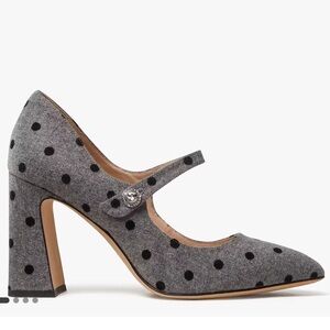 • Kate Spade • Maren Pumps Gray Polka Dot Heels